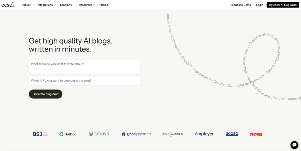 eesel AI blog writer